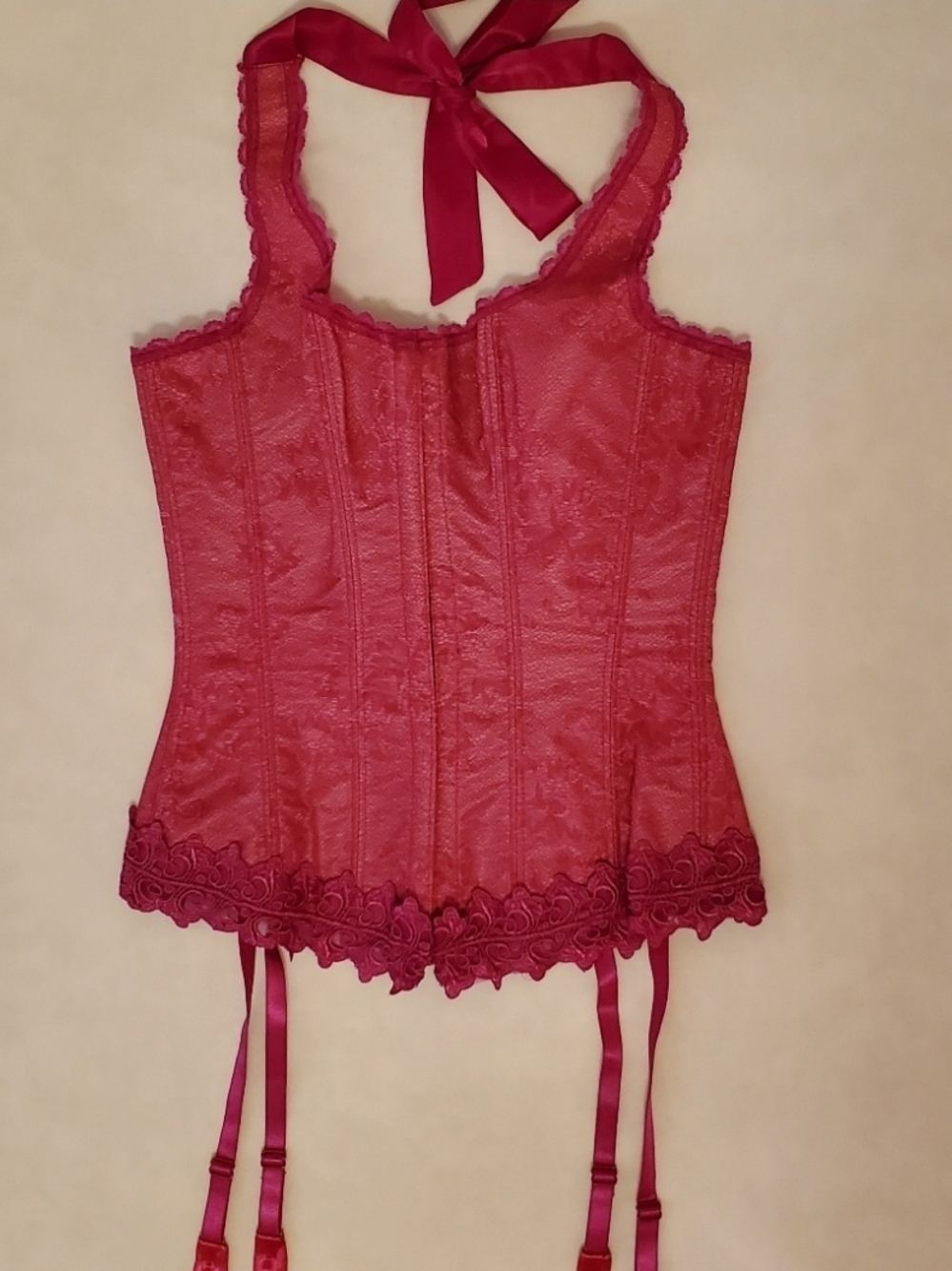 NWOT Frederick's of Hollywood 32 Vintage Y2K Hollywood Dream Halter Corset